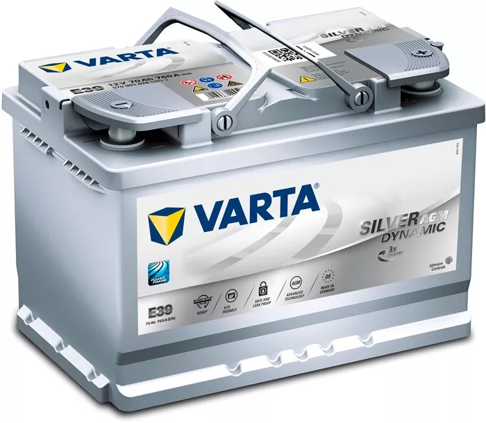 Аккумулятор VARTA Silver Dynamic AGM 570901076 (70Ah) - фото, картинка Аккумулятор VARTA Silver Dynamic AGM 570901076 (70Ah) - фото